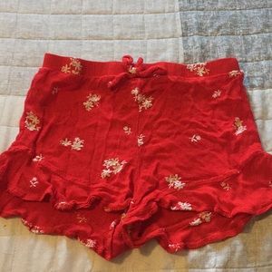 Red *flowy* shorts